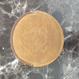 🔥🤎 Vintage Loewe Suede Coin Pouch